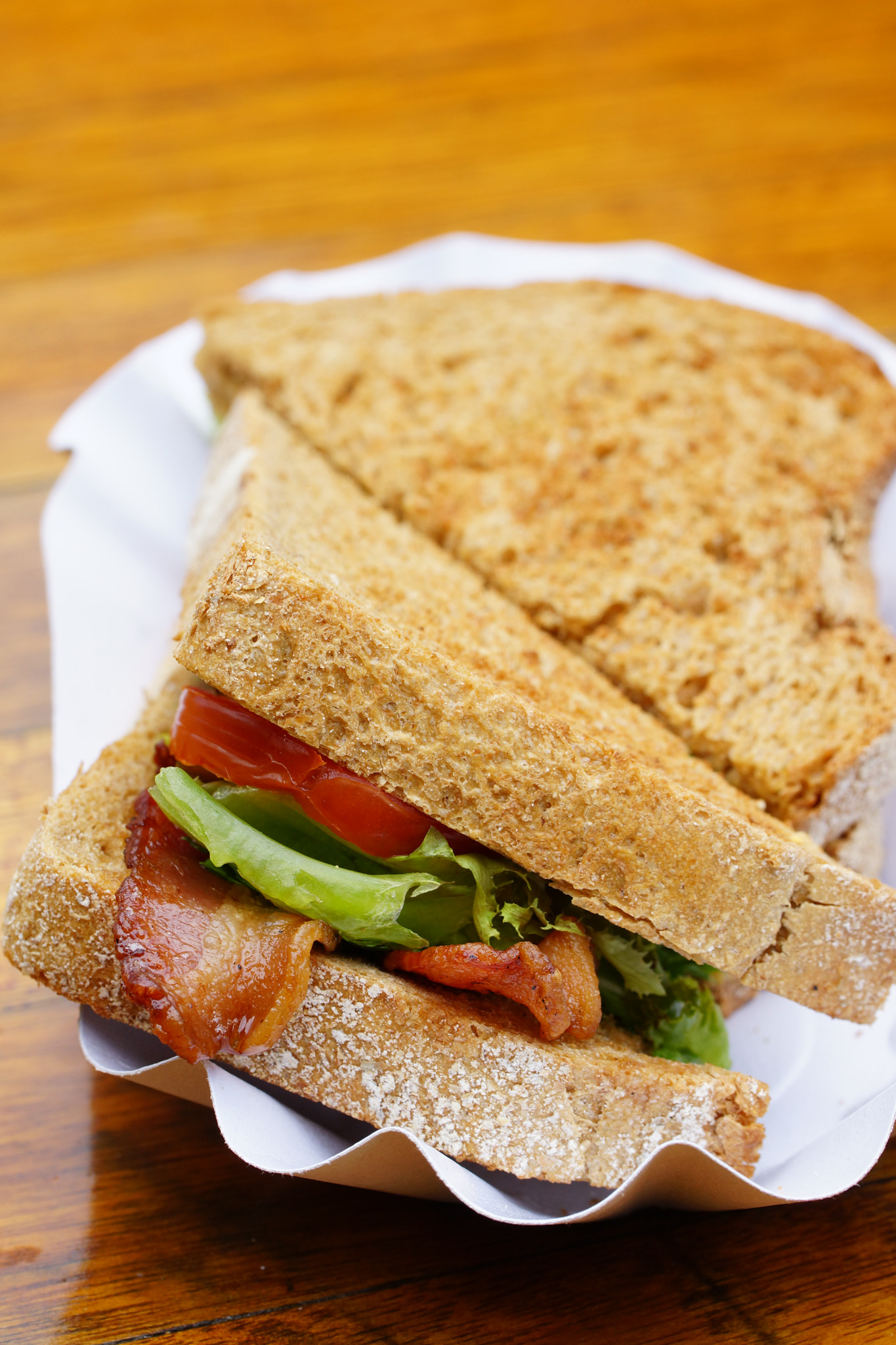 Sony SLT-A77 + Tamron Lens (255) sample photo. Bacon sandwich photography
