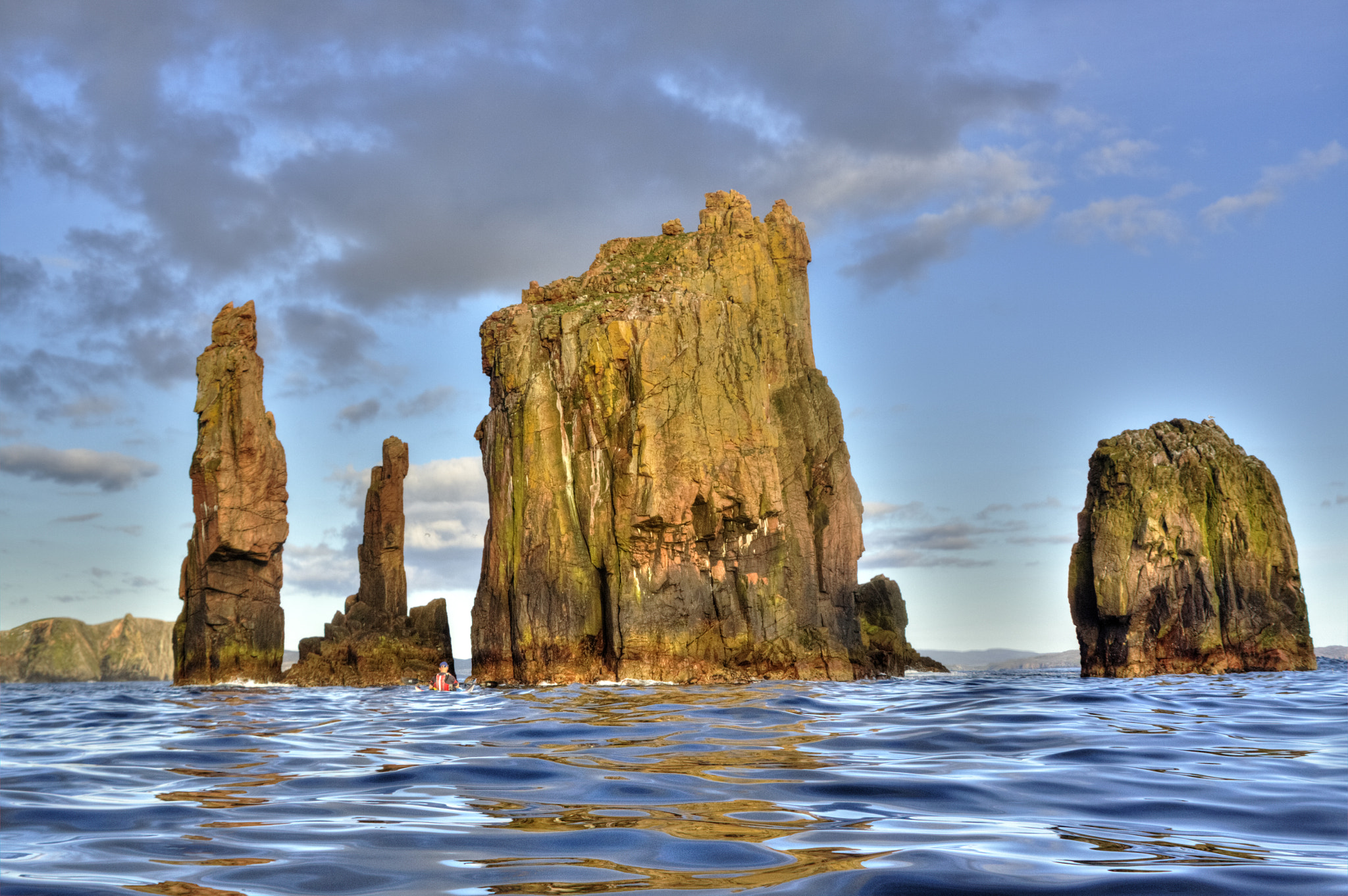 Canon EF 28-200mm F3.5-5.6 USM sample photo. Sea kayaking in shetland photography