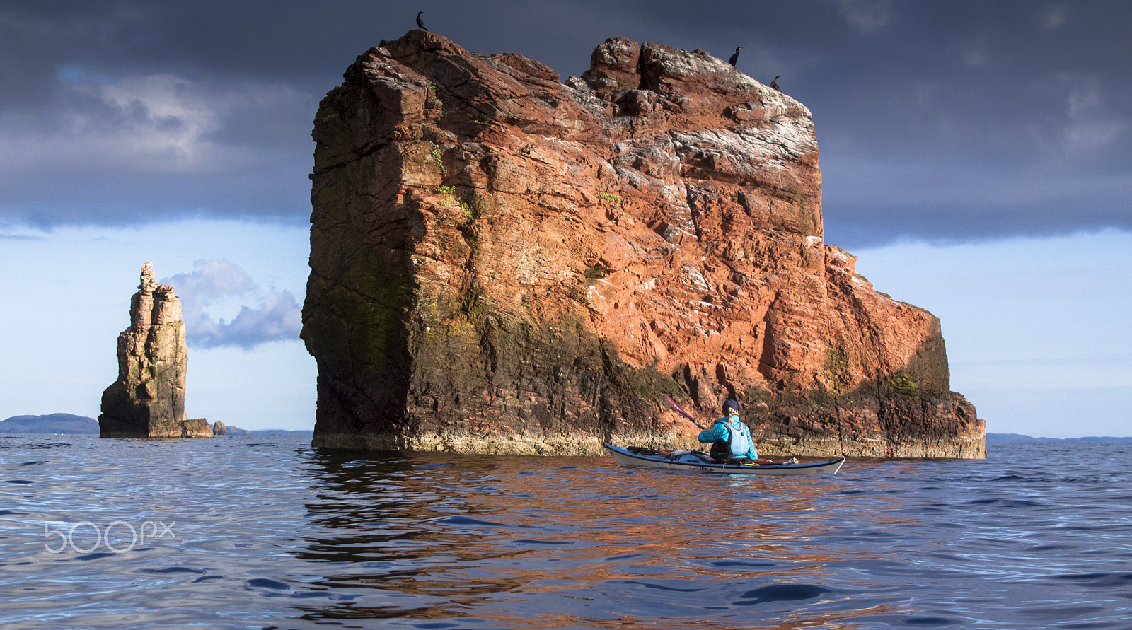 Canon EF 28-200mm F3.5-5.6 USM sample photo. Sea kayaking in shetland photography