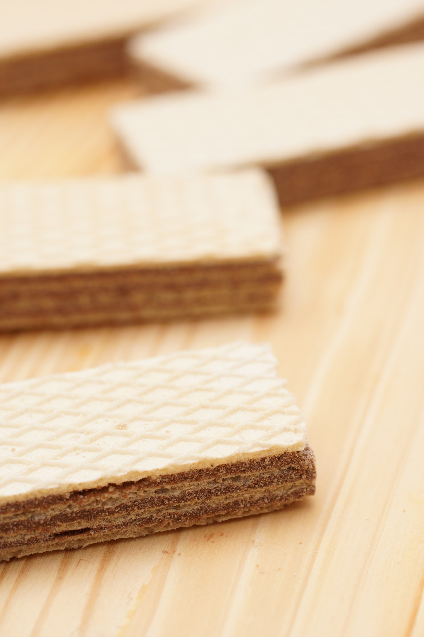Sony SLT-A77 + Tamron Lens (255) sample photo. Chocolate wafers photography