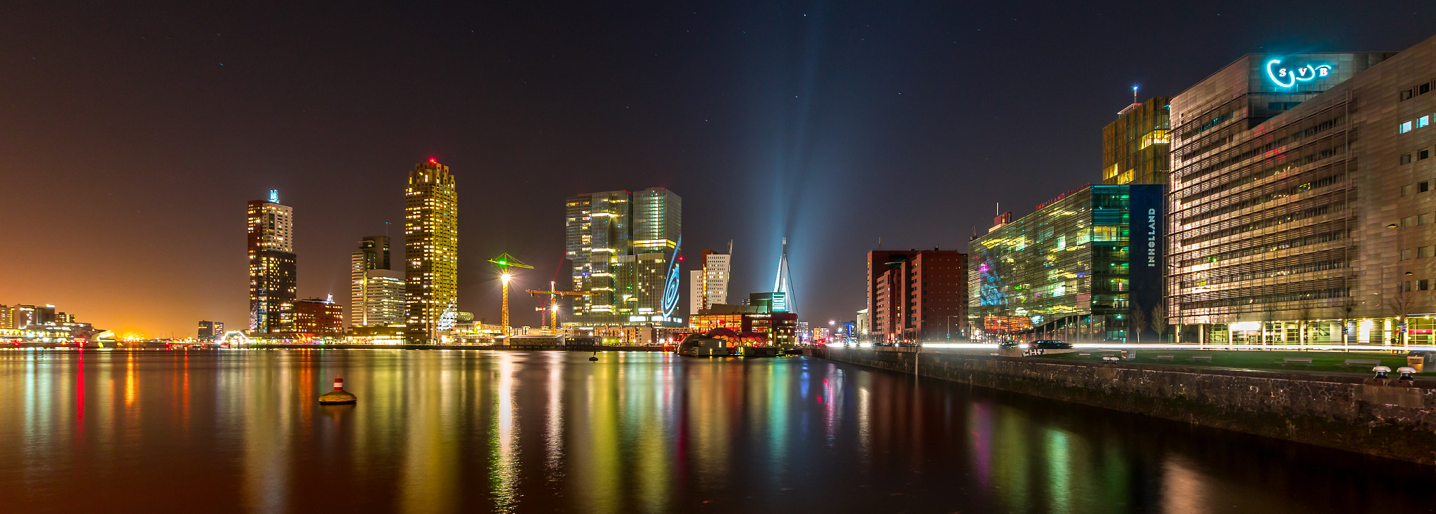 Sony SLT-A58 + Sigma 10-20mm F3.5 EX DC HSM sample photo. Rotterdam in the spotlight photography