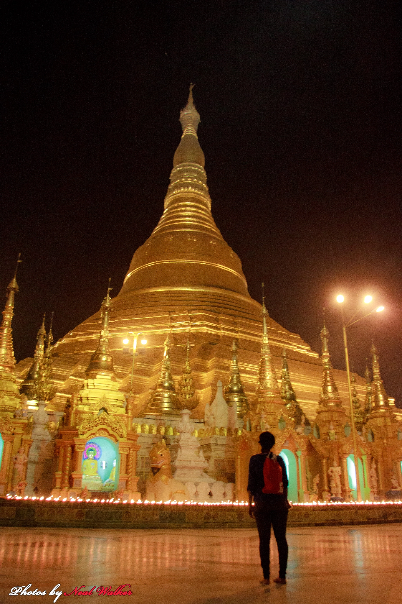Canon EOS 500D (EOS Rebel T1i / EOS Kiss X3) + Canon EF-S 17-85mm F4-5.6 IS USM sample photo. Shwedagon pagoda photography