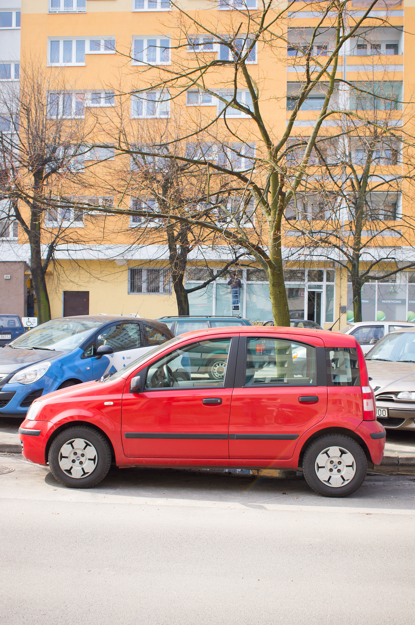 Sony Alpha NEX-5N + Sony E 30mm F3.5 Macro sample photo. Red fiat panda photography