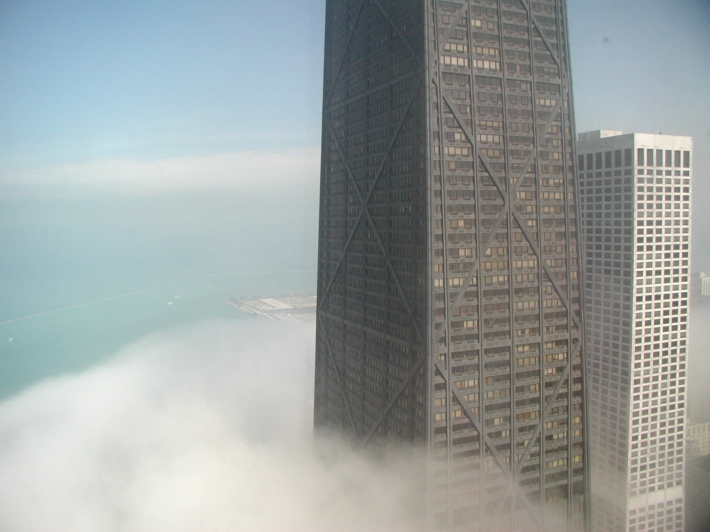 Olympus C3030Z sample photo. Chicago skyline, 2001 photography