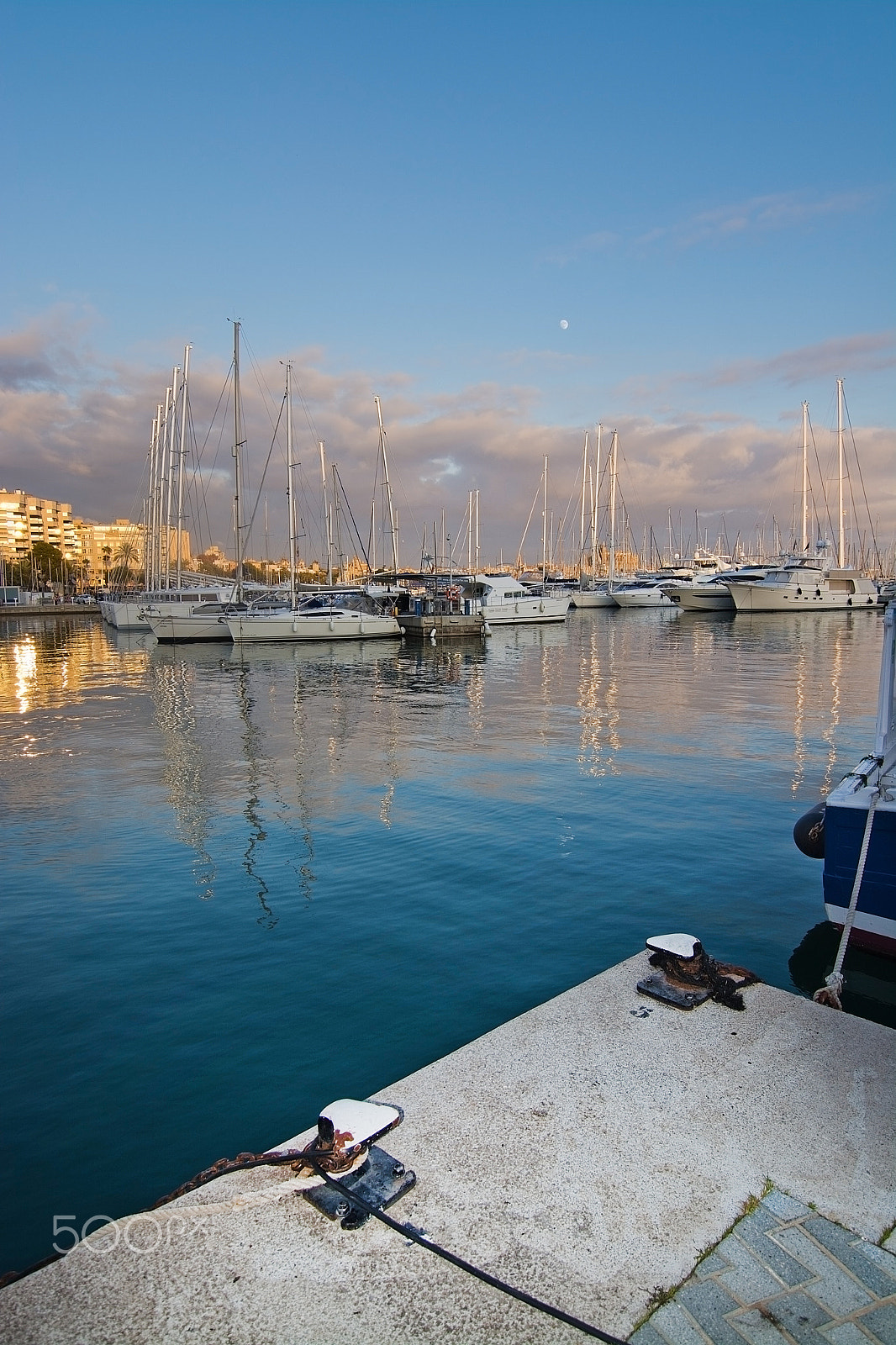 Nikon AF-S Nikkor 17-35mm F2.8D ED-IF sample photo. Palma marina boats moored photography