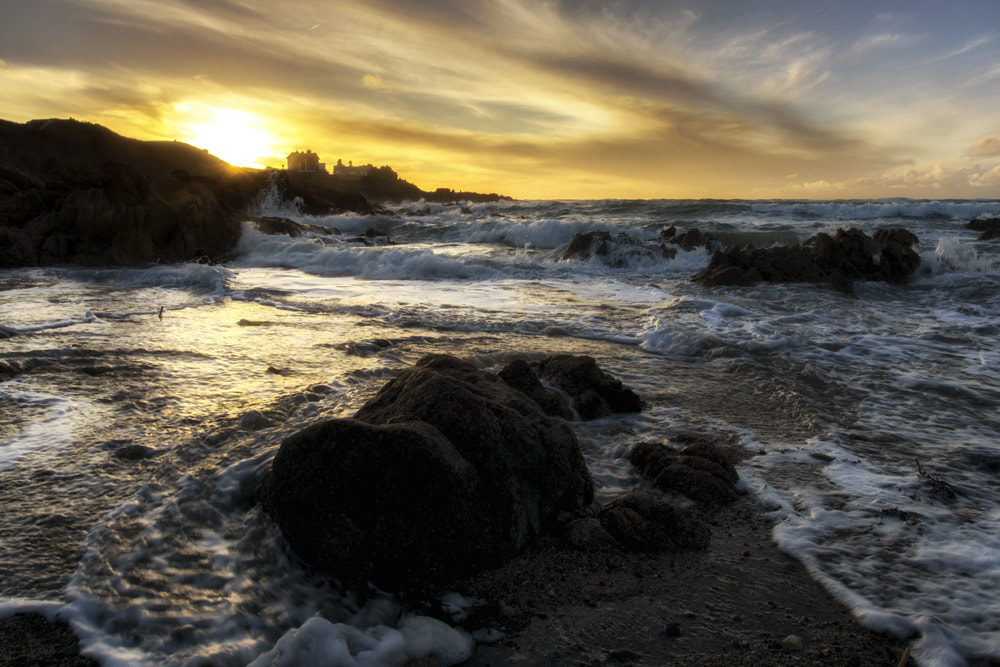 Sony a6000 + Canon EF 17-40mm F4L USM sample photo. Corbiere sunset photography