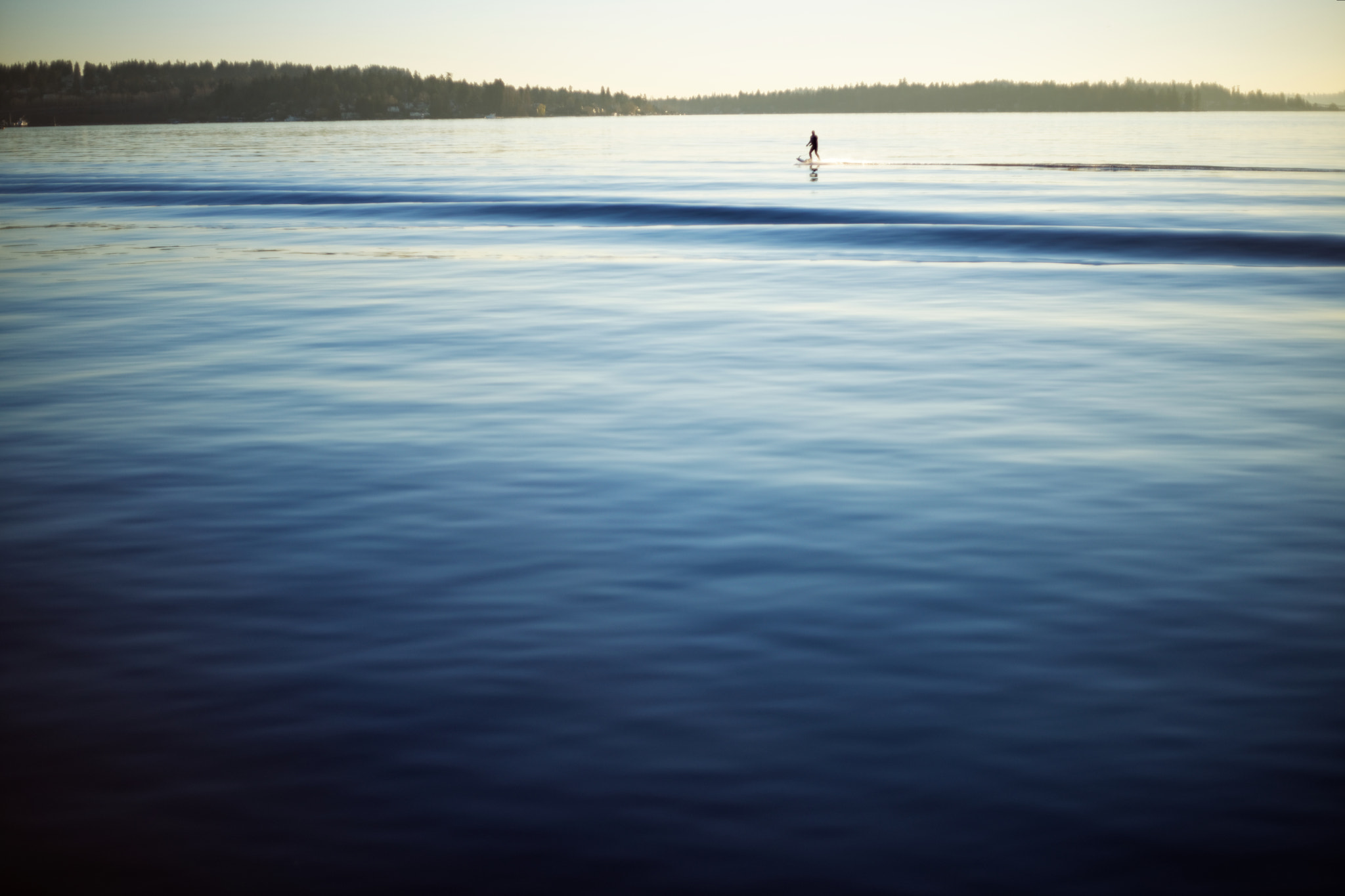 Sony a7 II + Canon EF 50mm F1.8 II sample photo. Surfing in the blue sunset photography