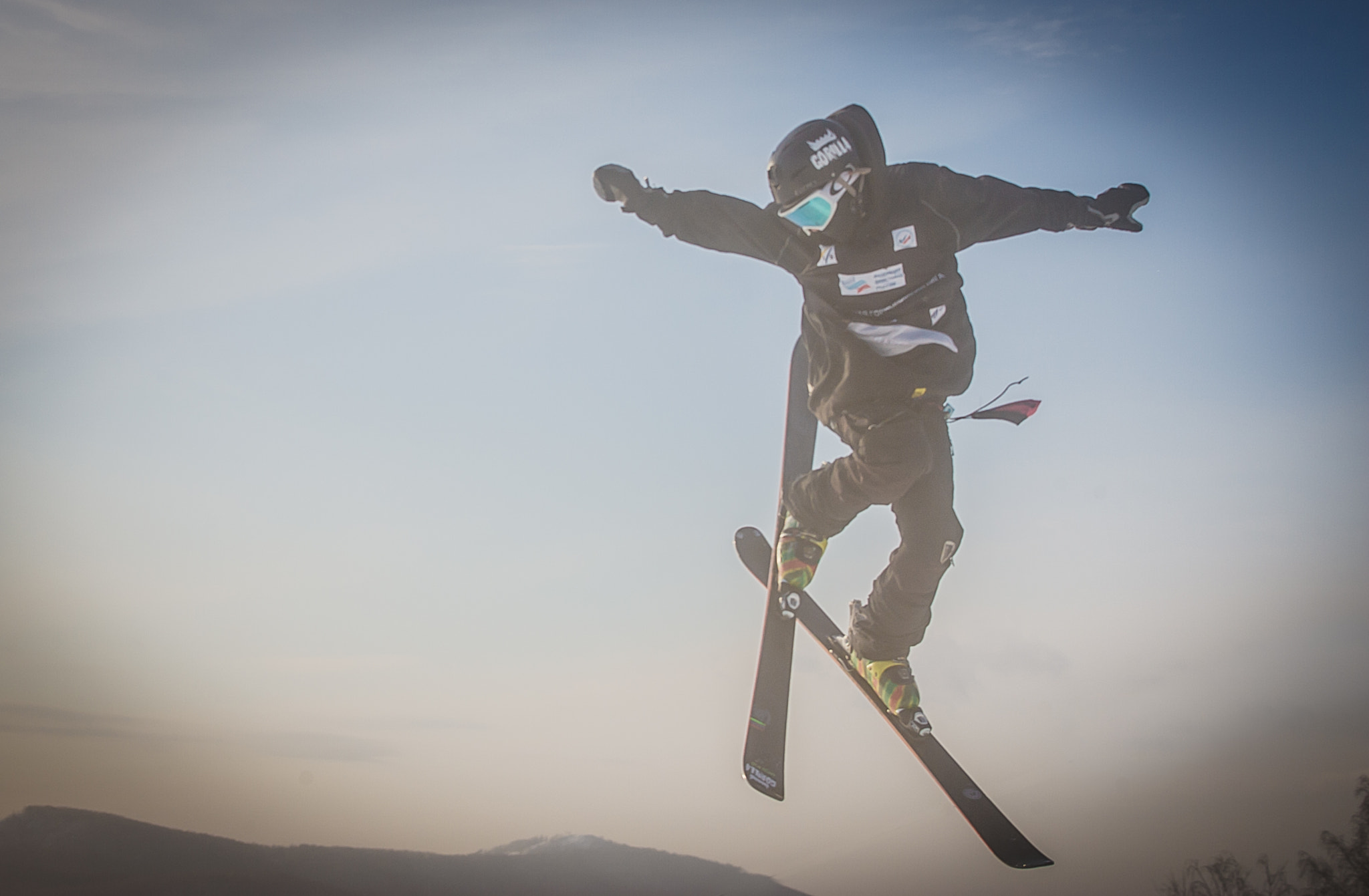 Canon EOS-1D Mark II sample photo. Freeskiing photography