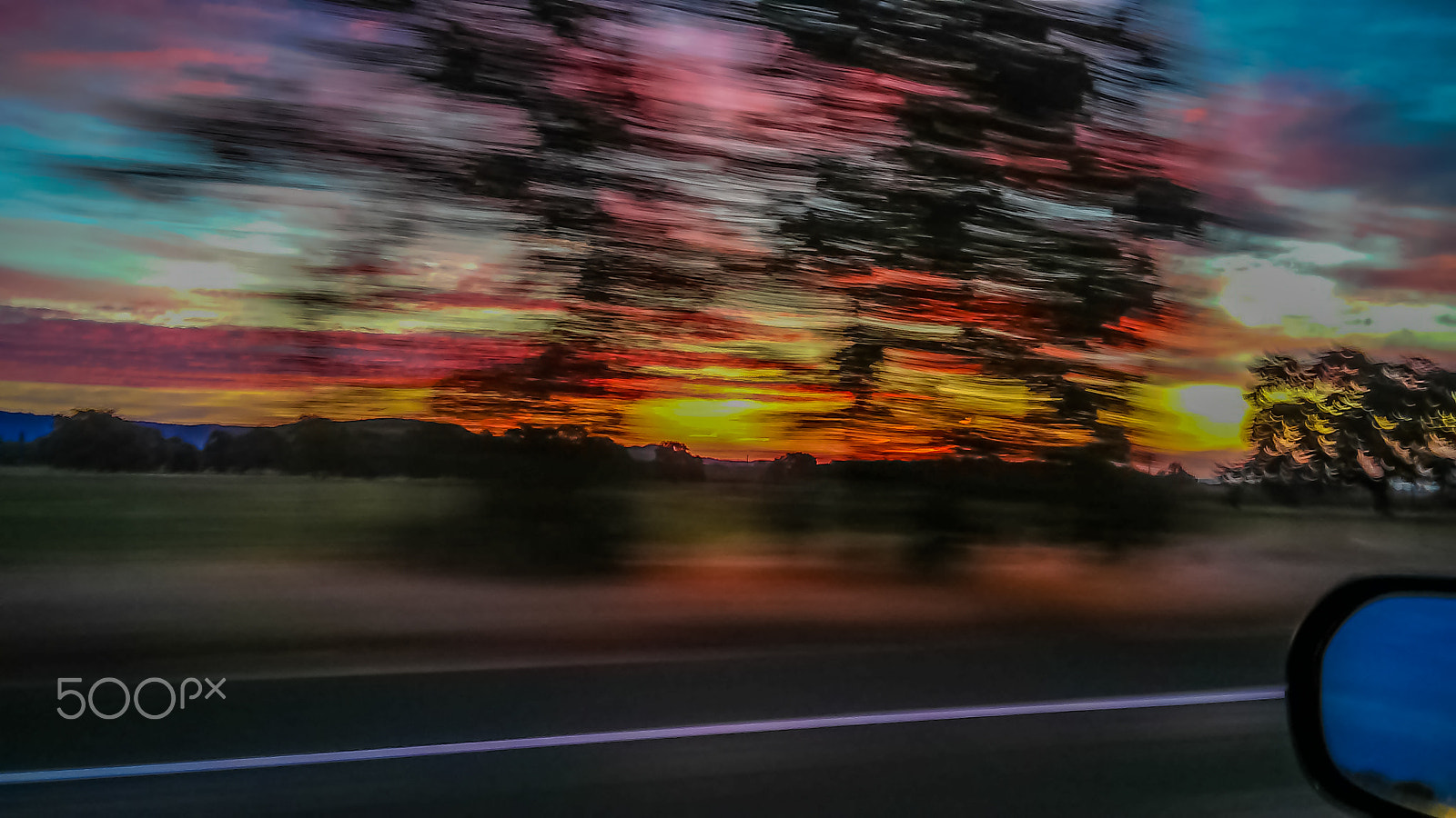LG G Vista sample photo. Sunrise while driving 20151130_070032_hdr photography