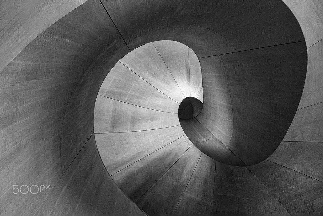 Panasonic Lumix DMC-G1 sample photo. Gehry staircase photography