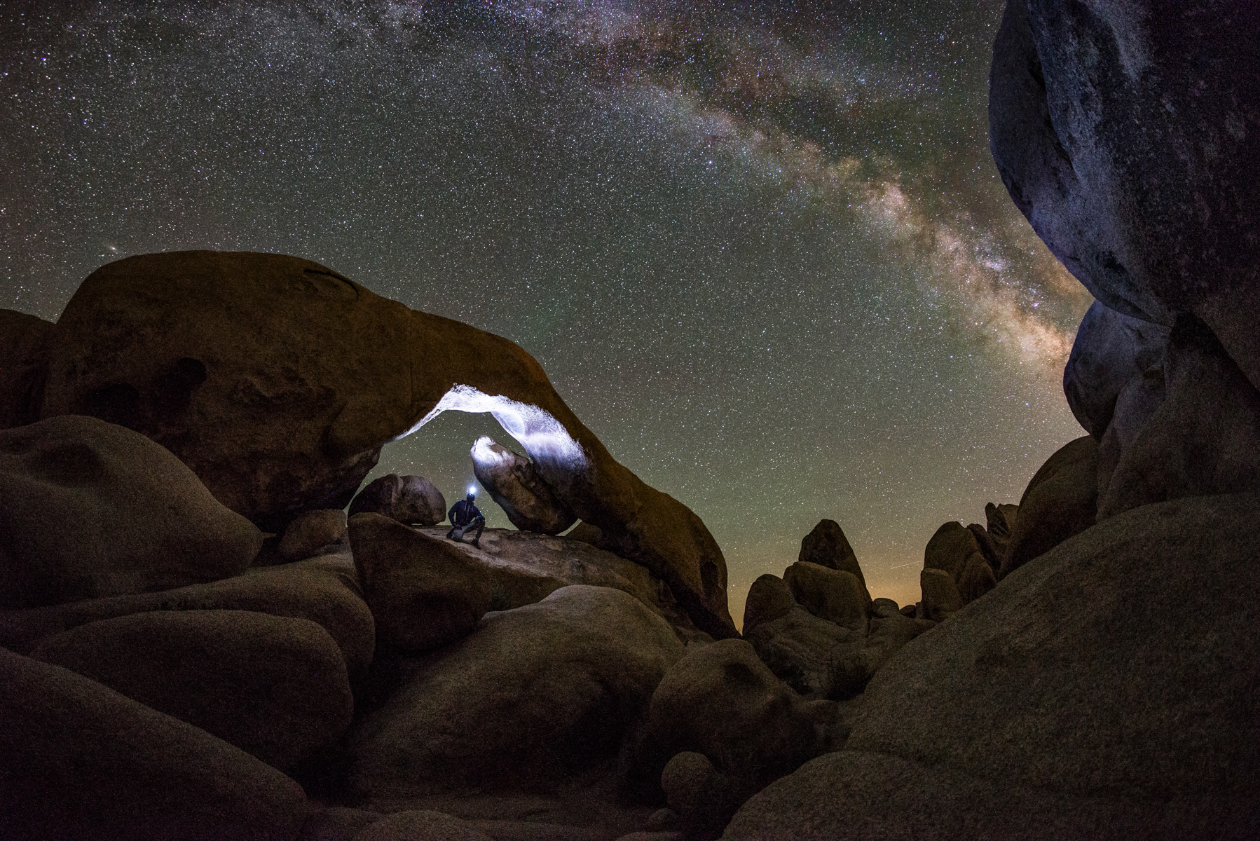 Samyang 12mm F2.8 ED AS NCS Fisheye sample photo. Arch rock in joshua tree national park photography