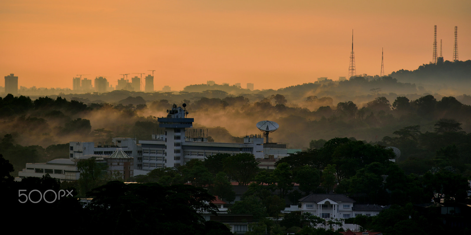 Nikon D750 + Nikon AF Nikkor 180mm F2.8D ED-IF sample photo. Old singapore broadcasting station photography