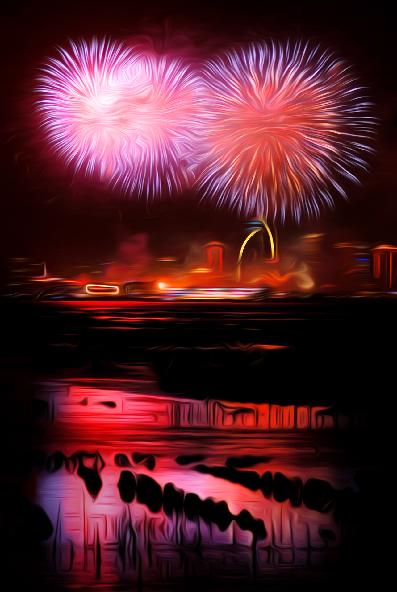 AF Zoom-Nikkor 80-200mm f/4.5-5.6D sample photo. The fireworks that year,much bright photography