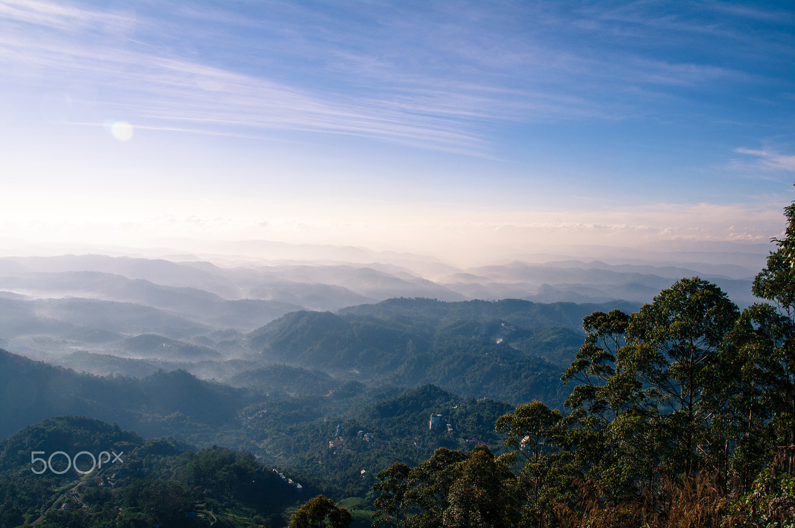 Pentax K-7 sample photo. Munnar sunrise at 2000m photography