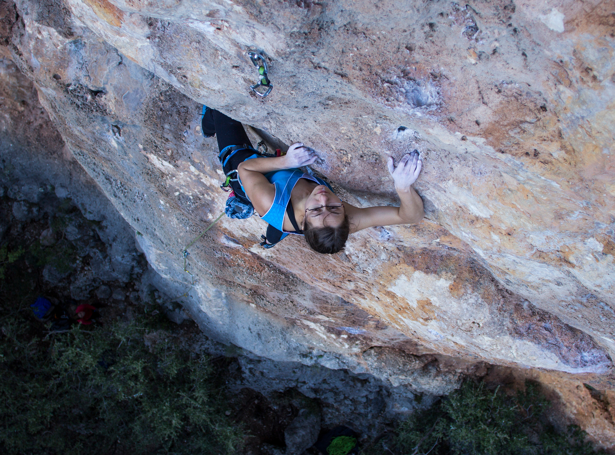 Canon EF 20mm F2.8 USM sample photo. Rock climbing girl photography