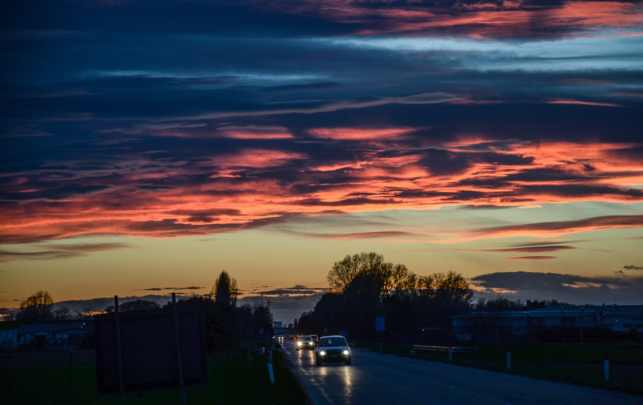 Nikon Df sample photo. Red clouds photography