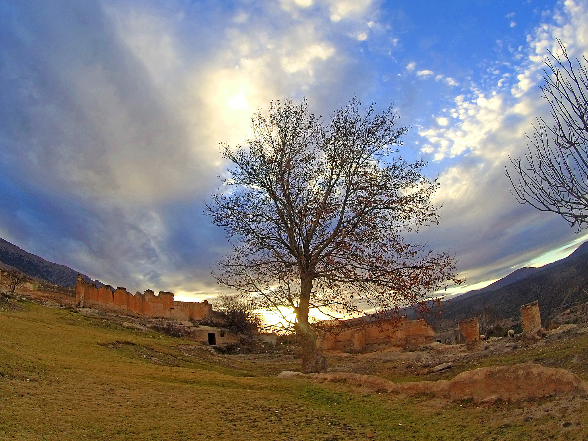 AEE S71 sample photo. Behind mountains photography