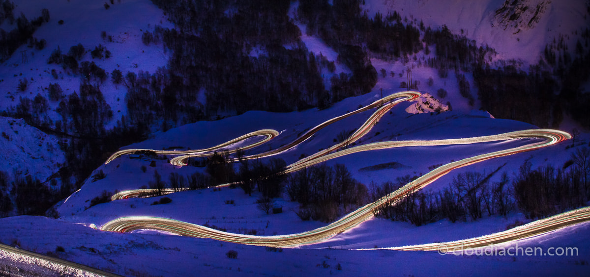 Sigma 30mm F1.4 EX DC HSM sample photo. Roads in the valley at la grave le meije photography