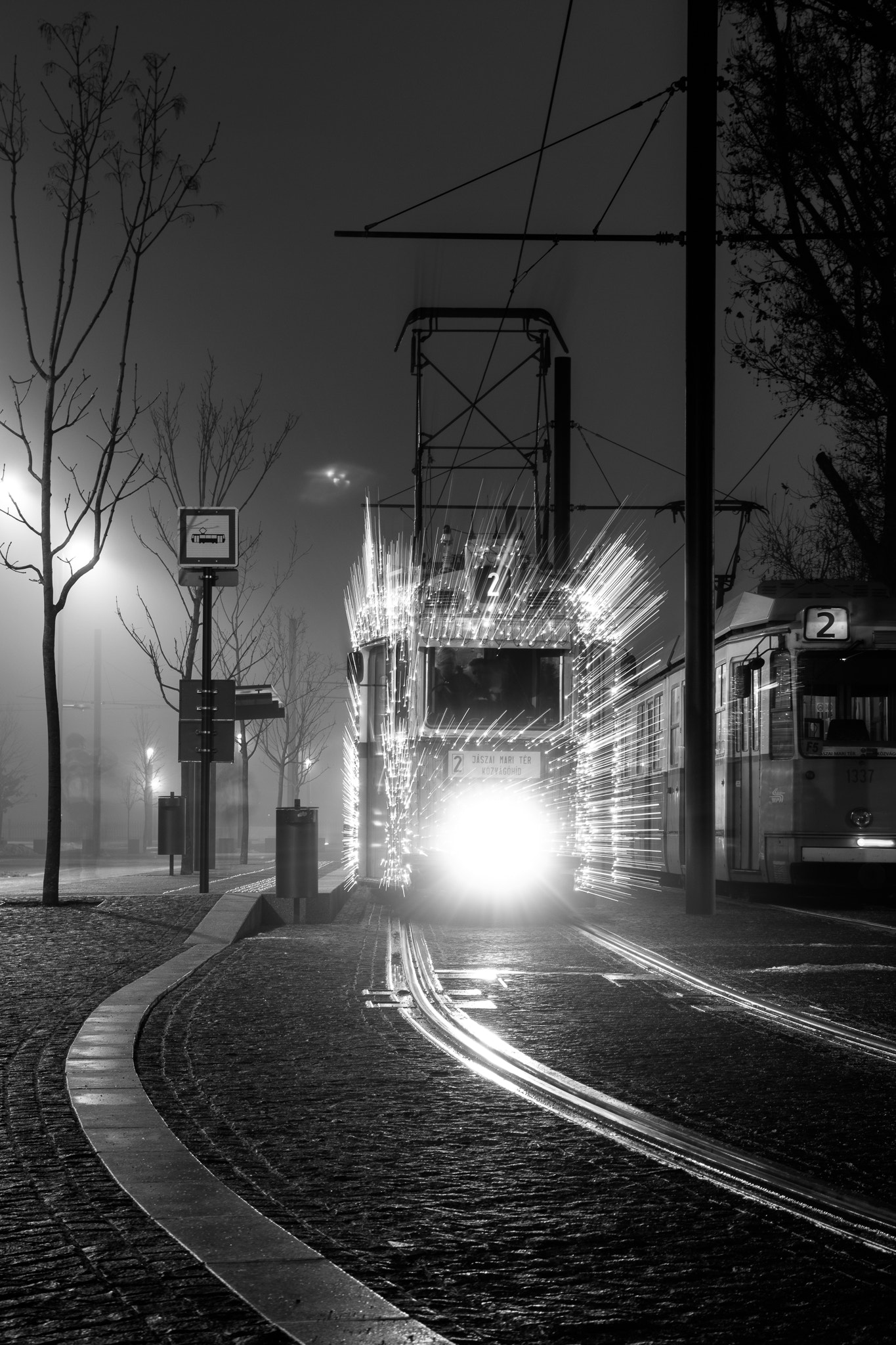 Sigma 17-70mm F2.8-4 DC Macro OS HSM sample photo. Light tram in budapest photography