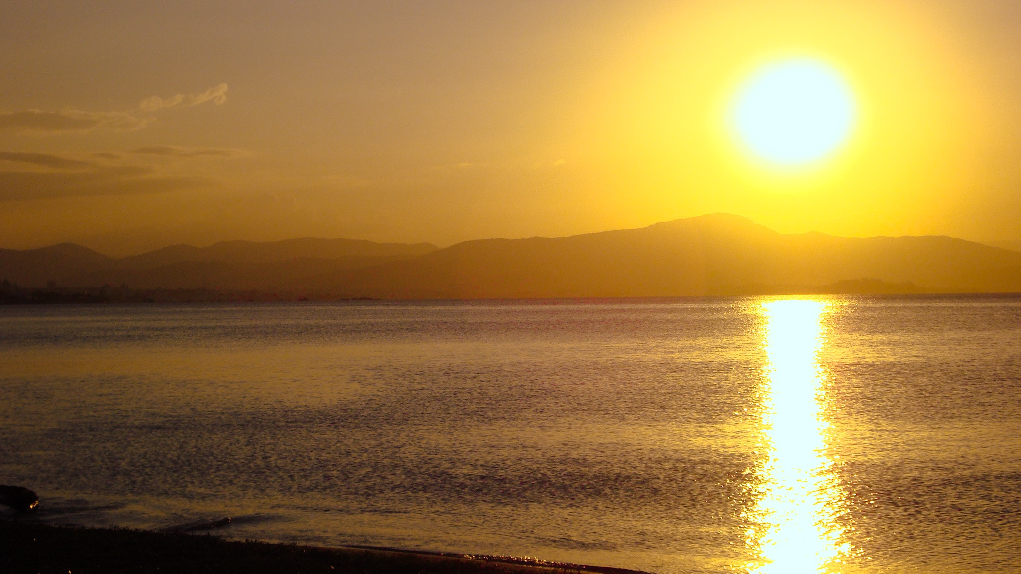 Sony DSC-W125 sample photo. Sunset at the beach photography