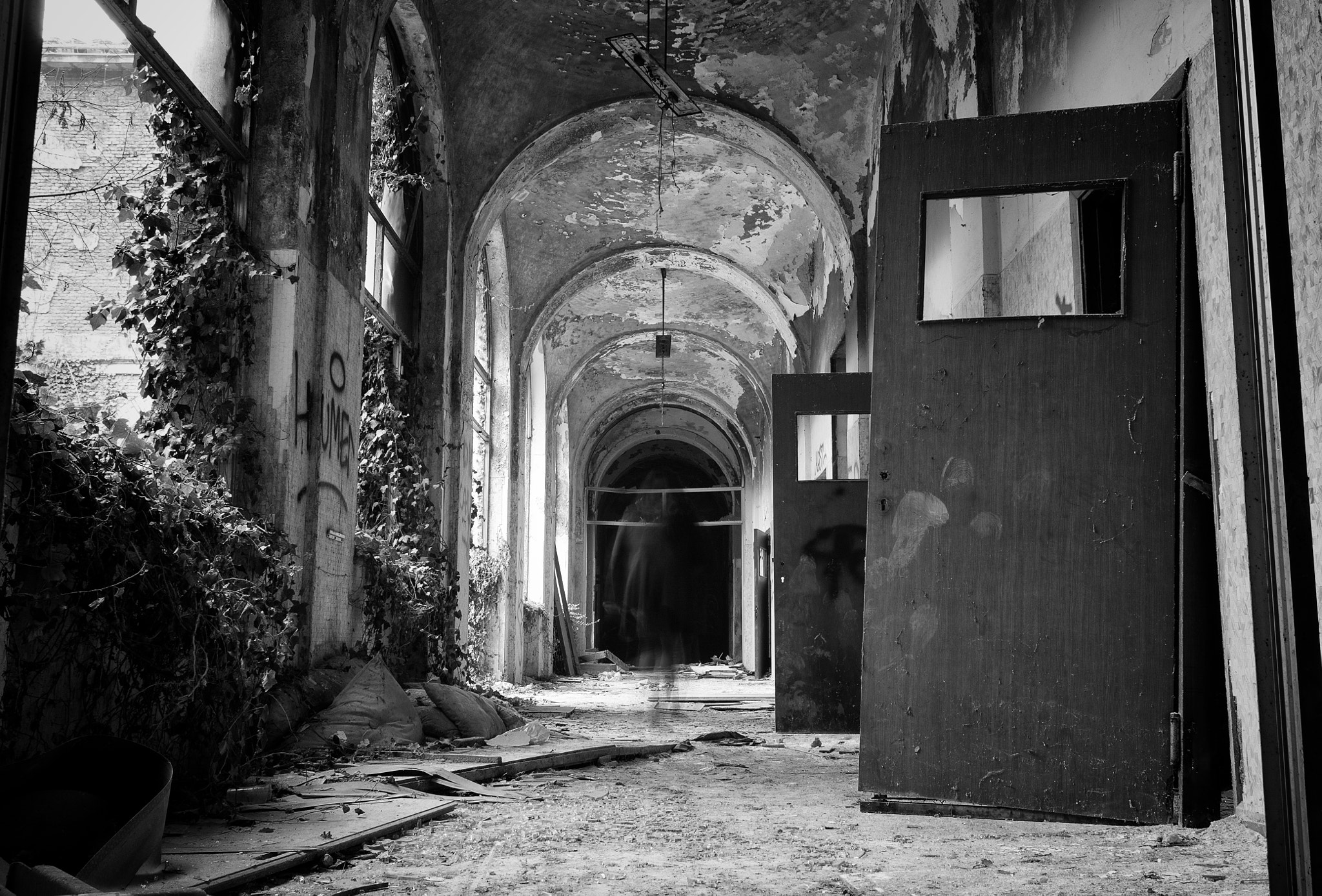 Sigma 17-70mm F2.8-4 DC Macro OS HSM sample photo. Abandoned madhouse photography