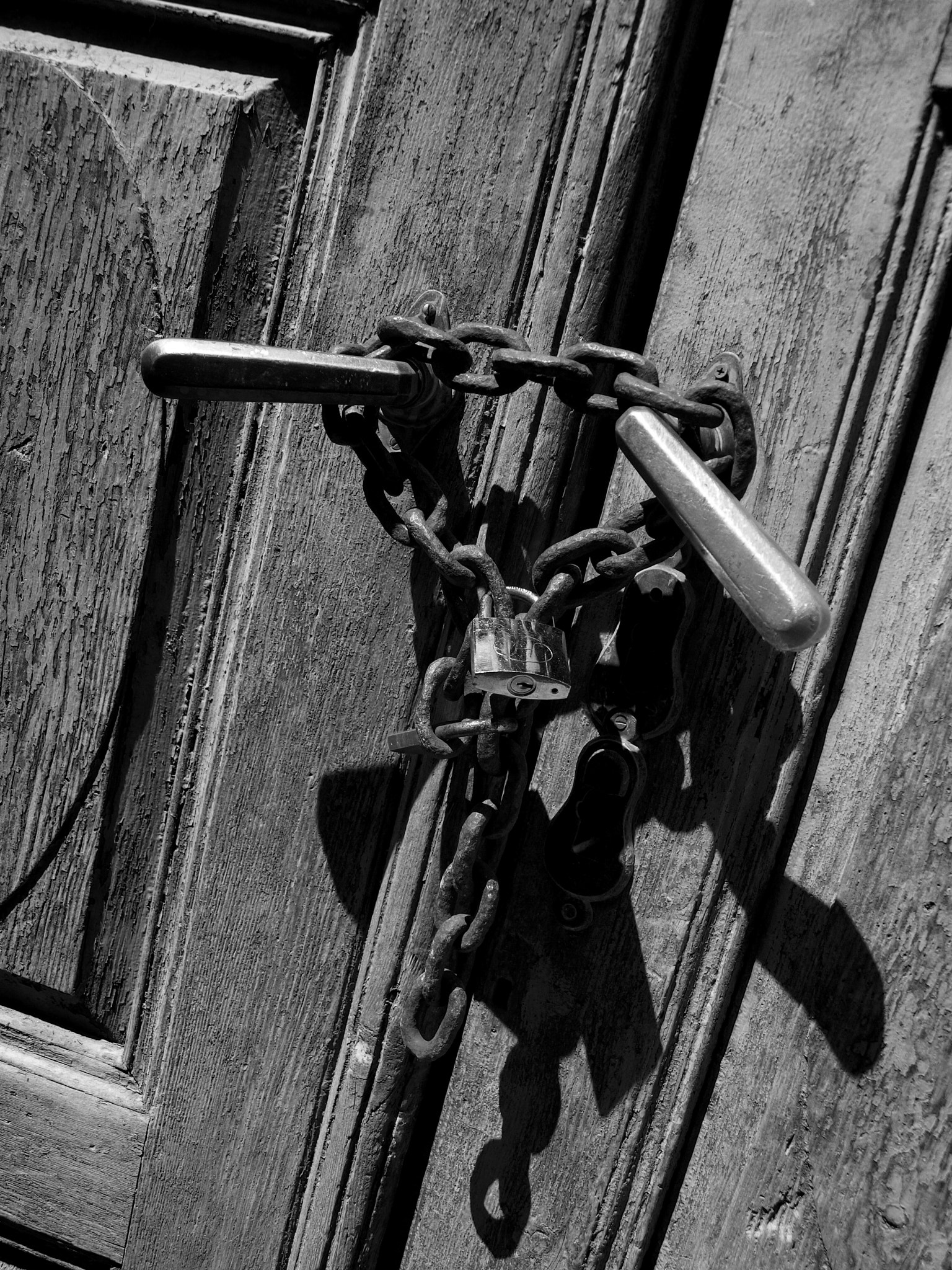 Olympus E-620 (EVOLT E-620) + OLYMPUS 14-42mm Lens sample photo. Door & chain photography