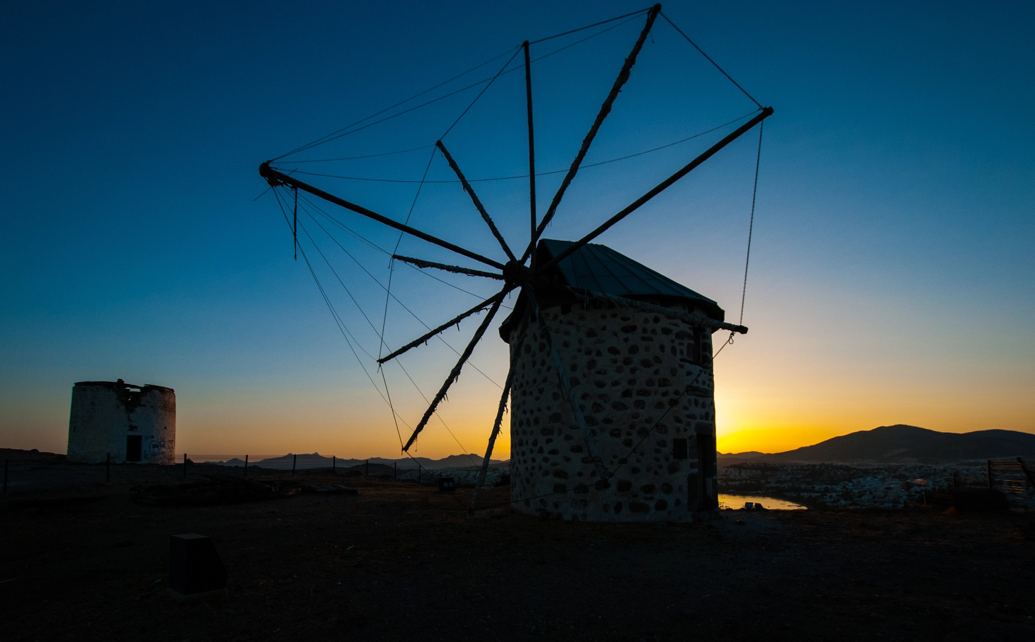 Nikon D80 sample photo. Old windmill photography