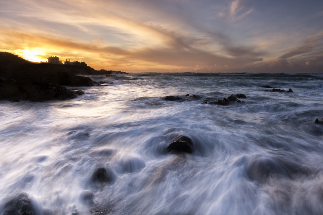 Sony a6000 + Canon EF 17-40mm F4L USM sample photo. Corbiere sunset photography