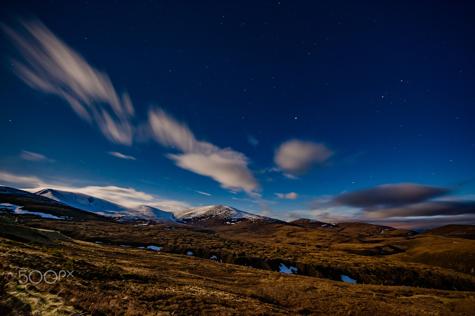 Sigma 8-16mm F4.5-5.6 DC HSM sample photo. Moonlit mountains photography