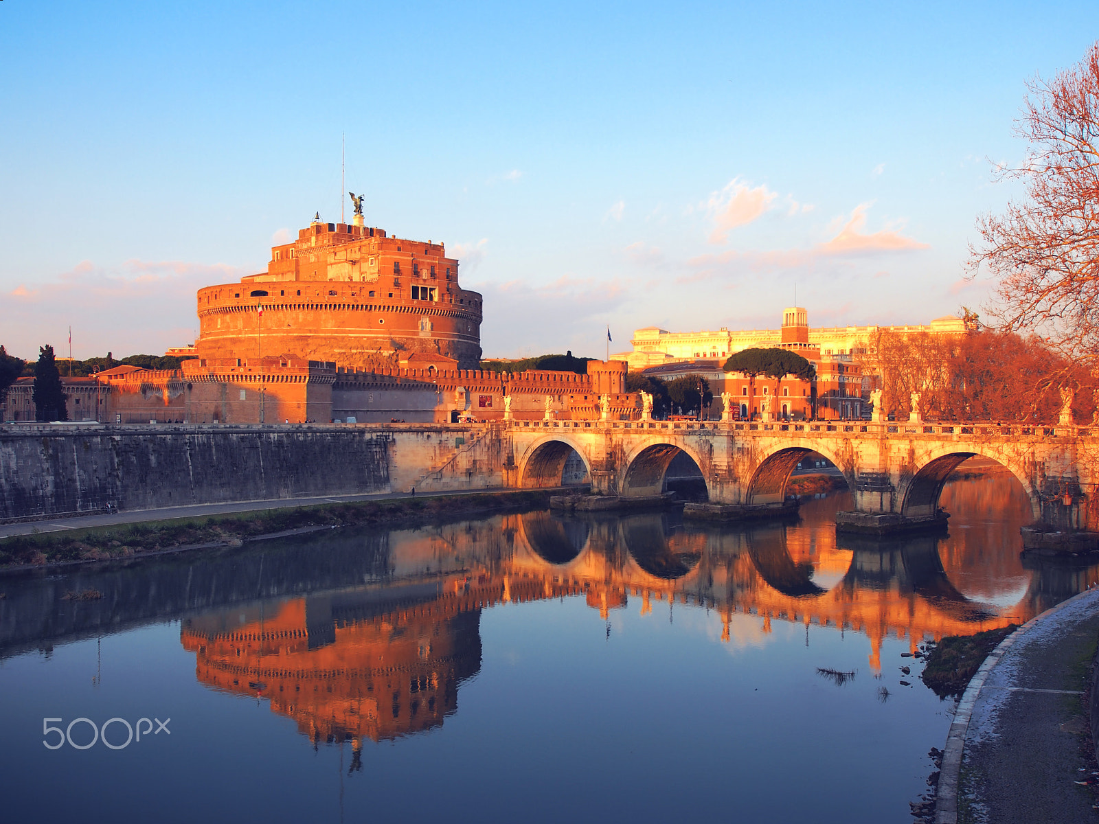 Olympus PEN E-PL1 + Olympus Zuiko Digital ED 9-18mm F4.0-5.6 sample photo. Castel sant angelo photography