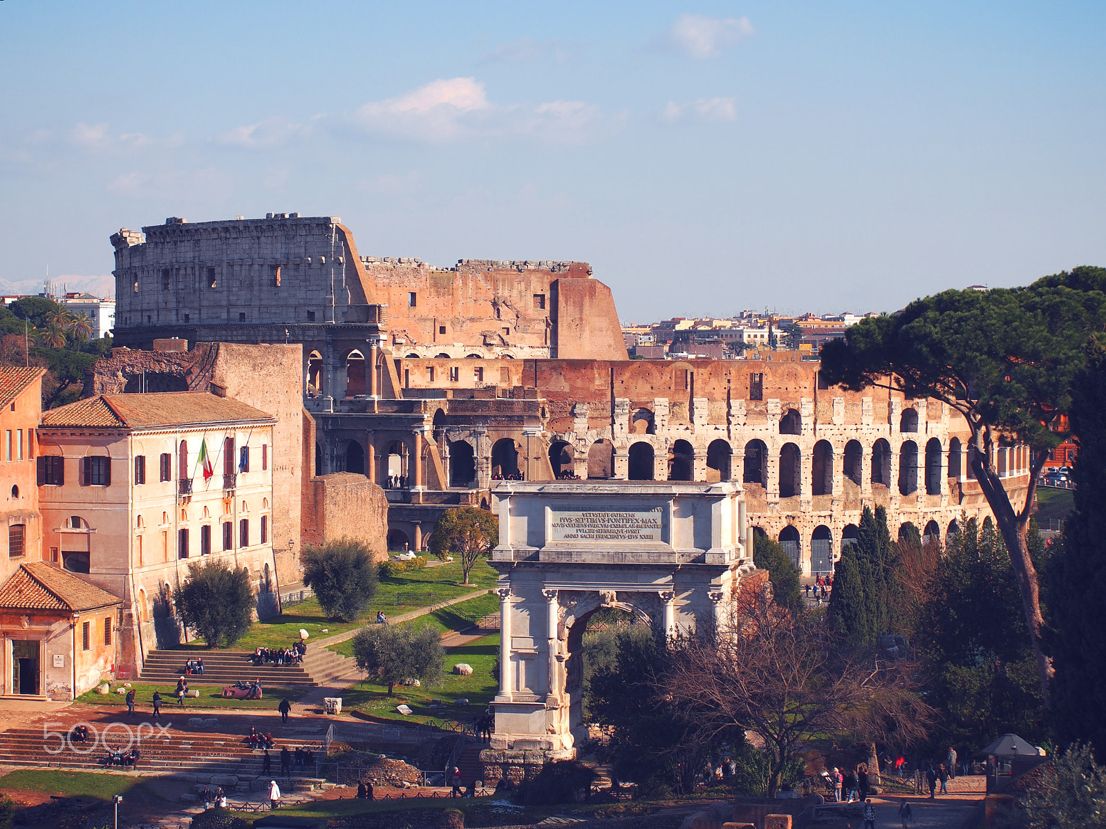 Olympus Zuiko Digital ED 40-150mm F4.0-5.6 sample photo. Colosseum in rome photography