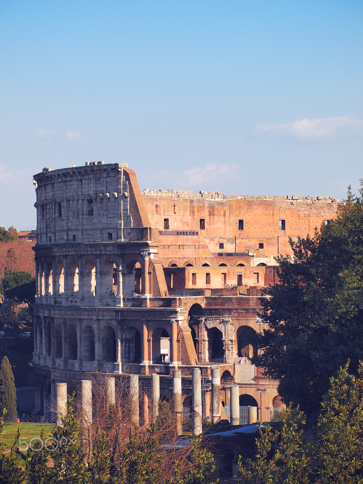 Olympus Zuiko Digital ED 40-150mm F4.0-5.6 sample photo. Colosseum in rome photography