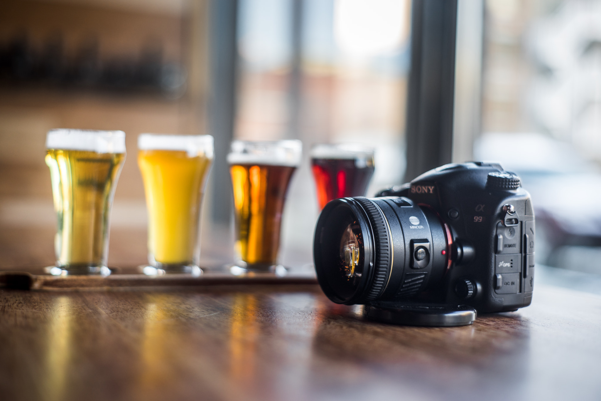 Sony a7 + Minolta AF 50mm F1.7 sample photo. Würst bier hall photography
