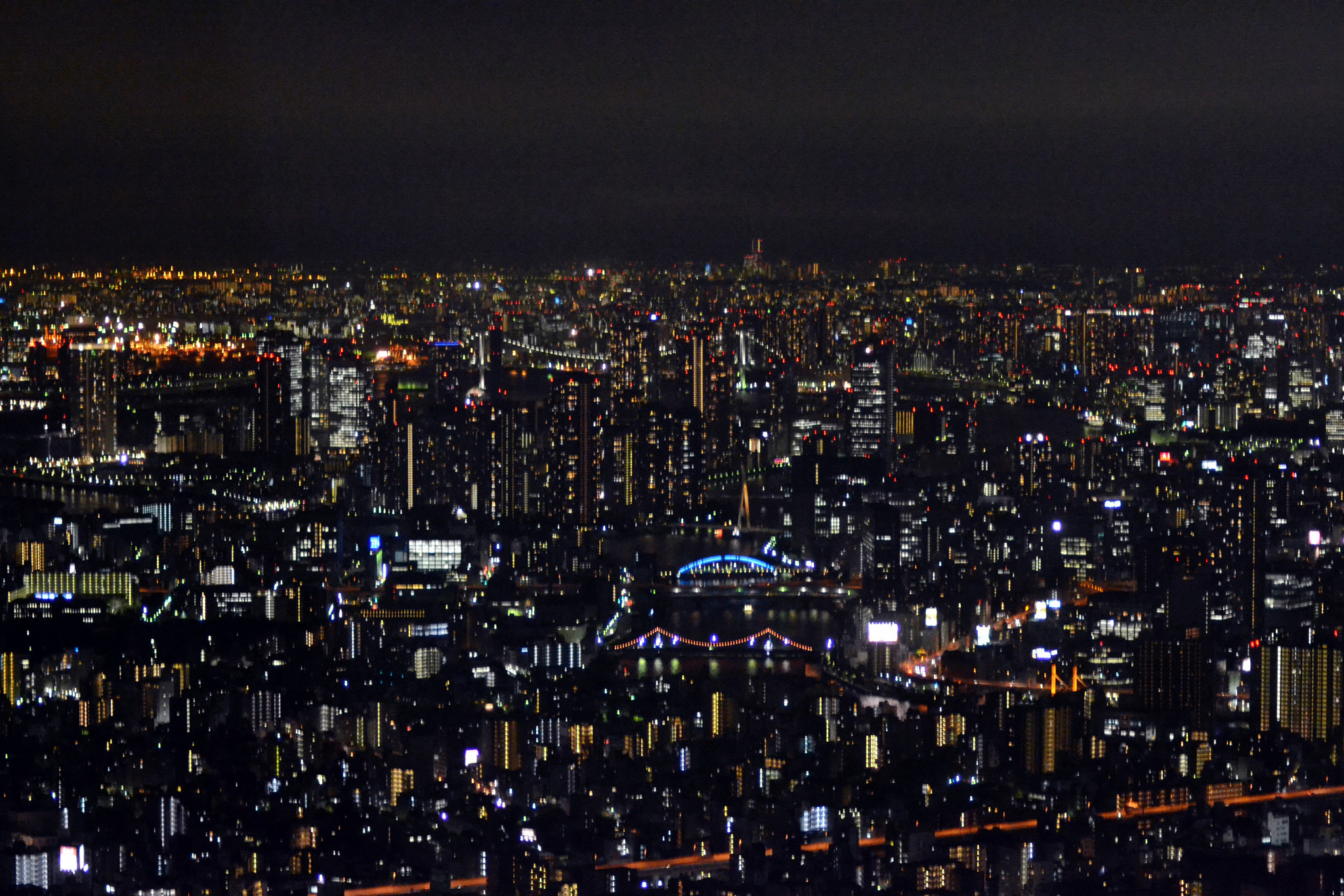 Nikon AF Nikkor 70-300mm F4-5.6G sample photo. Tokio lights photography