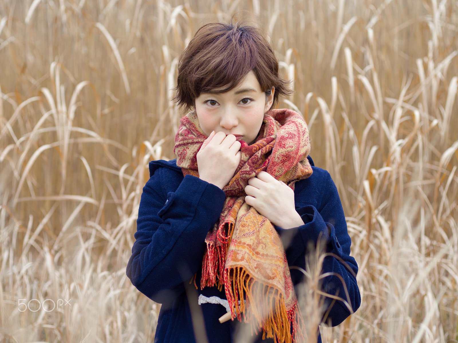 Pentax 645D sample photo. Winter girl photography