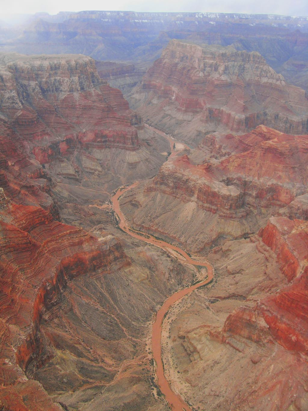 Ricoh Caplio R6 sample photo. Grand canyon from the air photography
