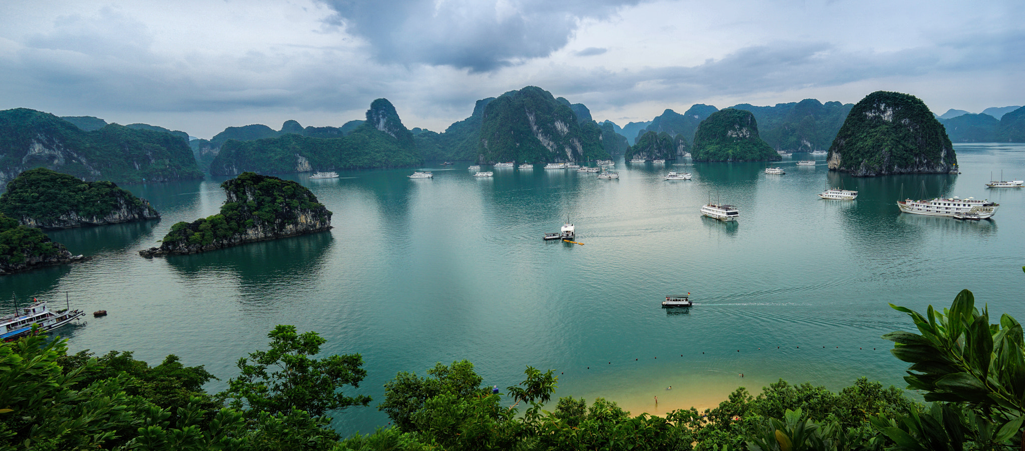 A view over Ha Long Bay