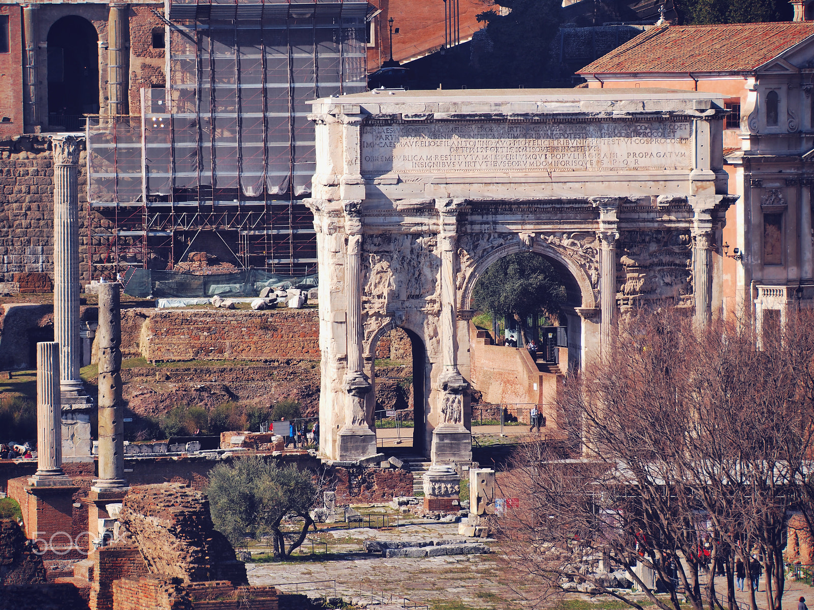 Olympus Zuiko Digital ED 40-150mm F4.0-5.6 sample photo. The roman forum in rome photography