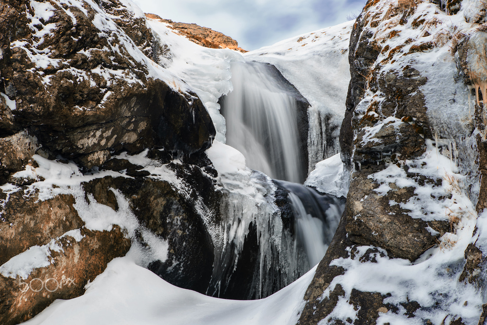 Sony a7R + Canon EF 24-70mm F2.8L USM sample photo. Froze waterfall photography