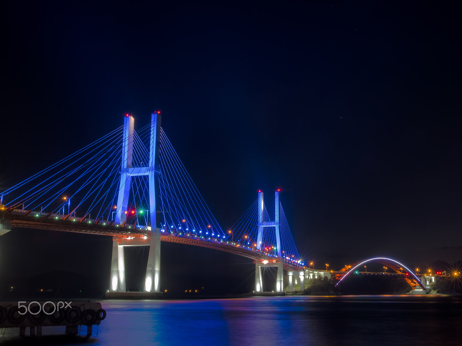 Nikon D7000 + Nikon AF-S Nikkor 24mm F1.4G ED sample photo. The sacheon bridge photography