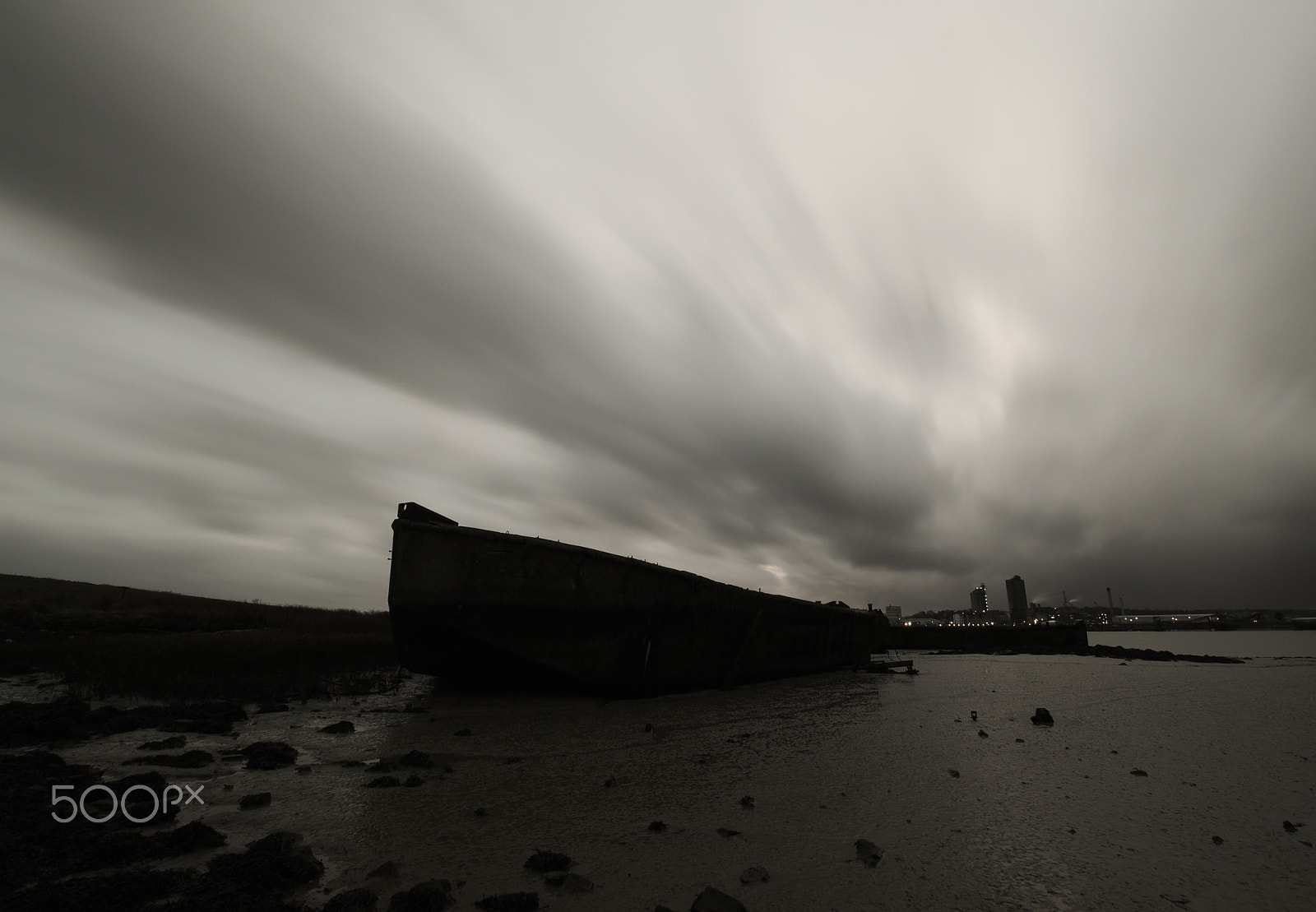 Nikon D750 + Sigma 10-20mm F3.5 EX DC HSM sample photo. Concrete barge photography