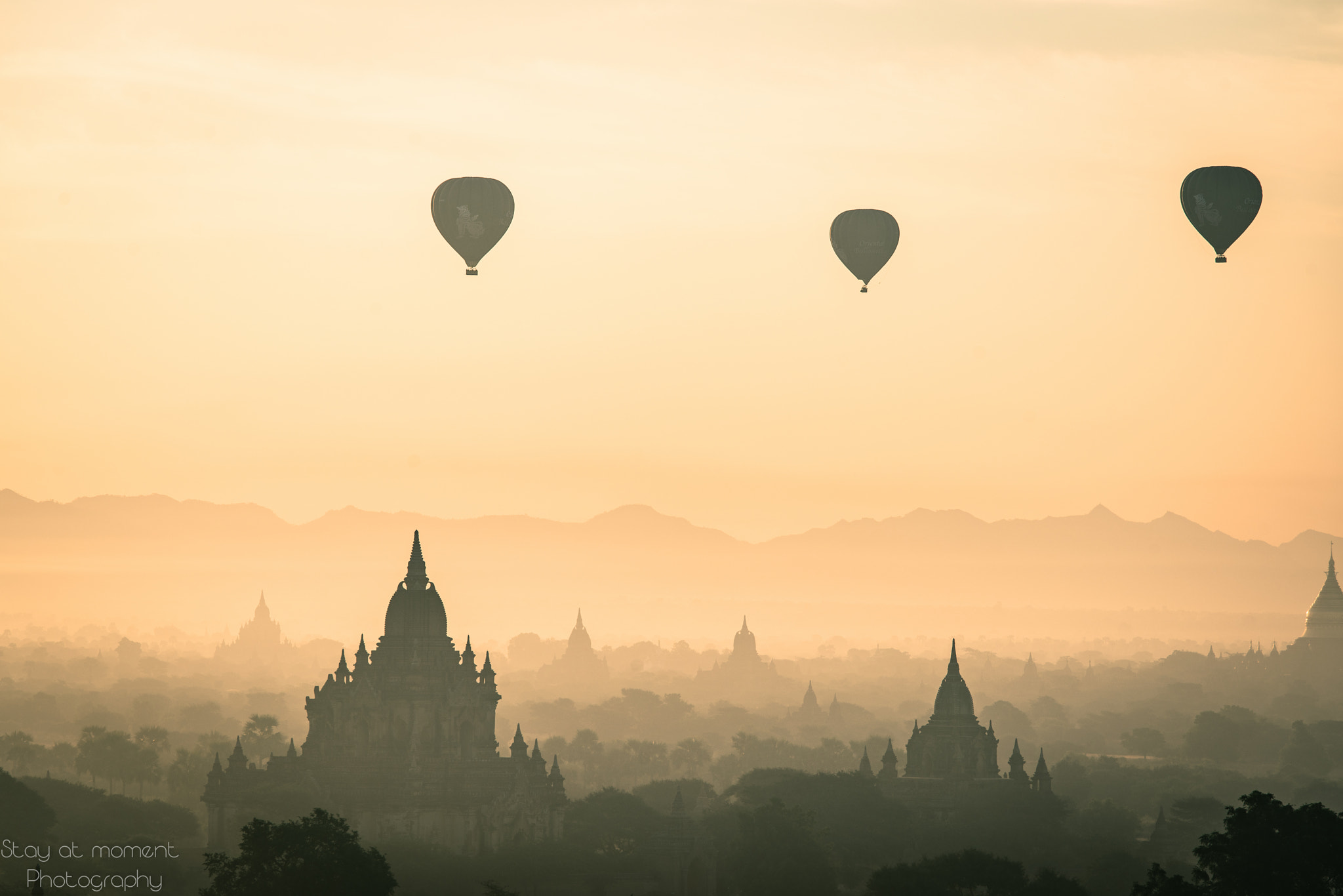 Sony a7R II + Canon EF 70-200mm F4L IS USM sample photo. Bagan sunrise photography