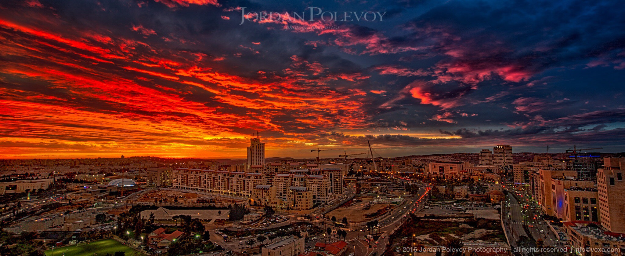 Sony a7R + Sony E 10-18mm F4 OSS sample photo. Jerusalem sunset photography