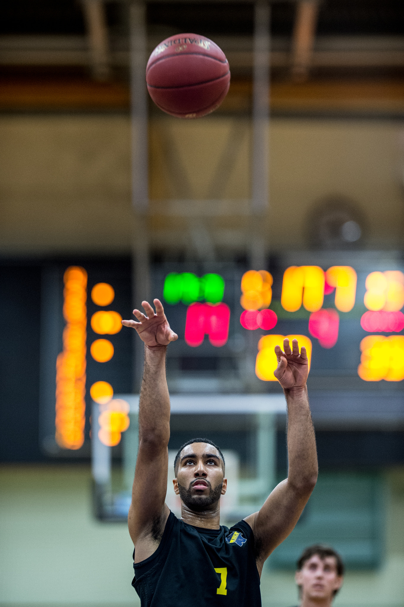 Nikon AF-S Nikkor 200mm F2G ED-IF VR sample photo. Alex russom scores a penalty throw photography