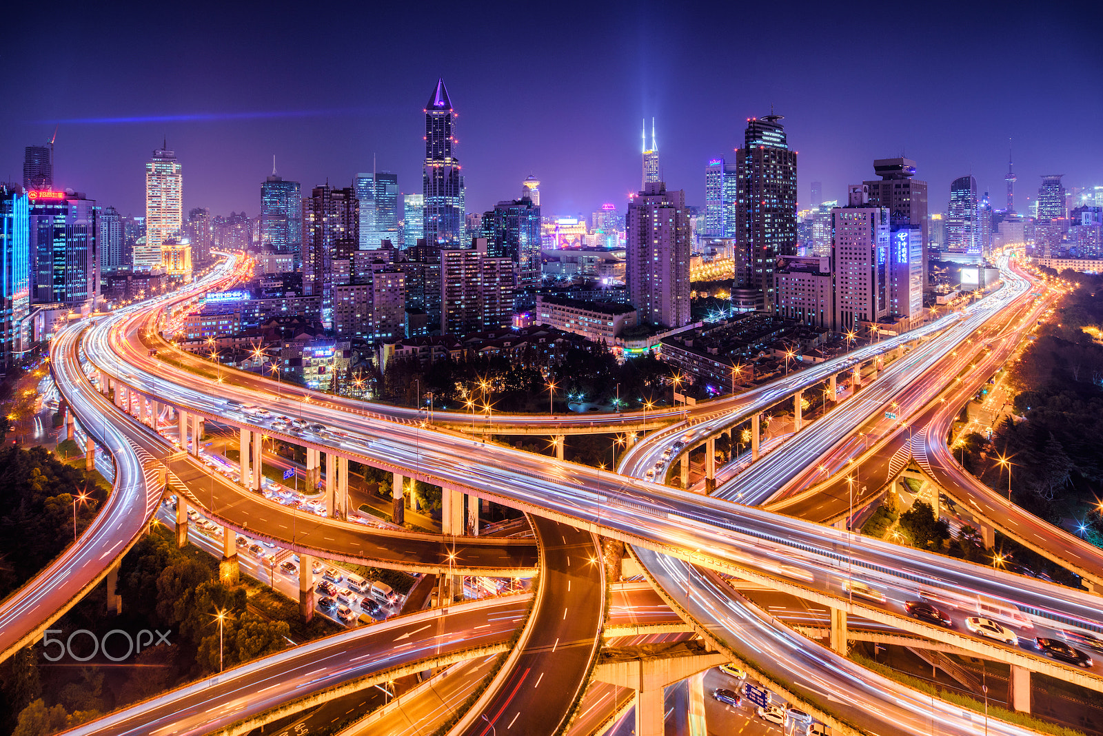 Sony a7R + Canon TS-E 17mm F4L Tilt-Shift sample photo. Shanghai overpass photography