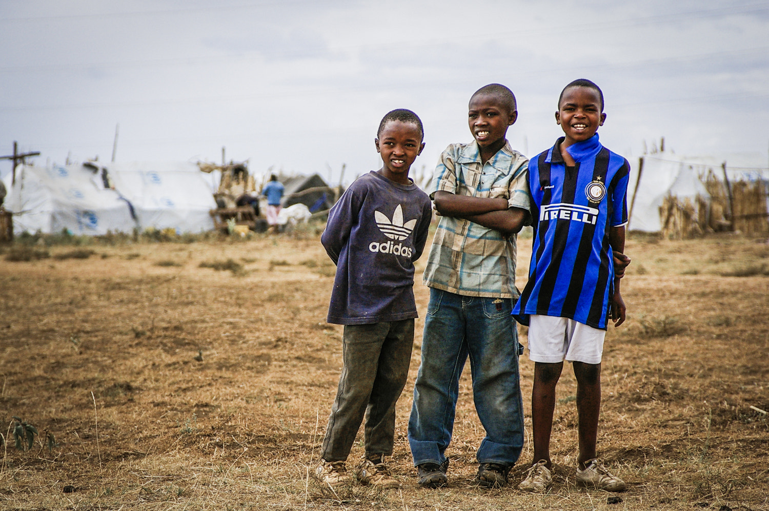 Pentax K110D sample photo. Boys from the camp photography