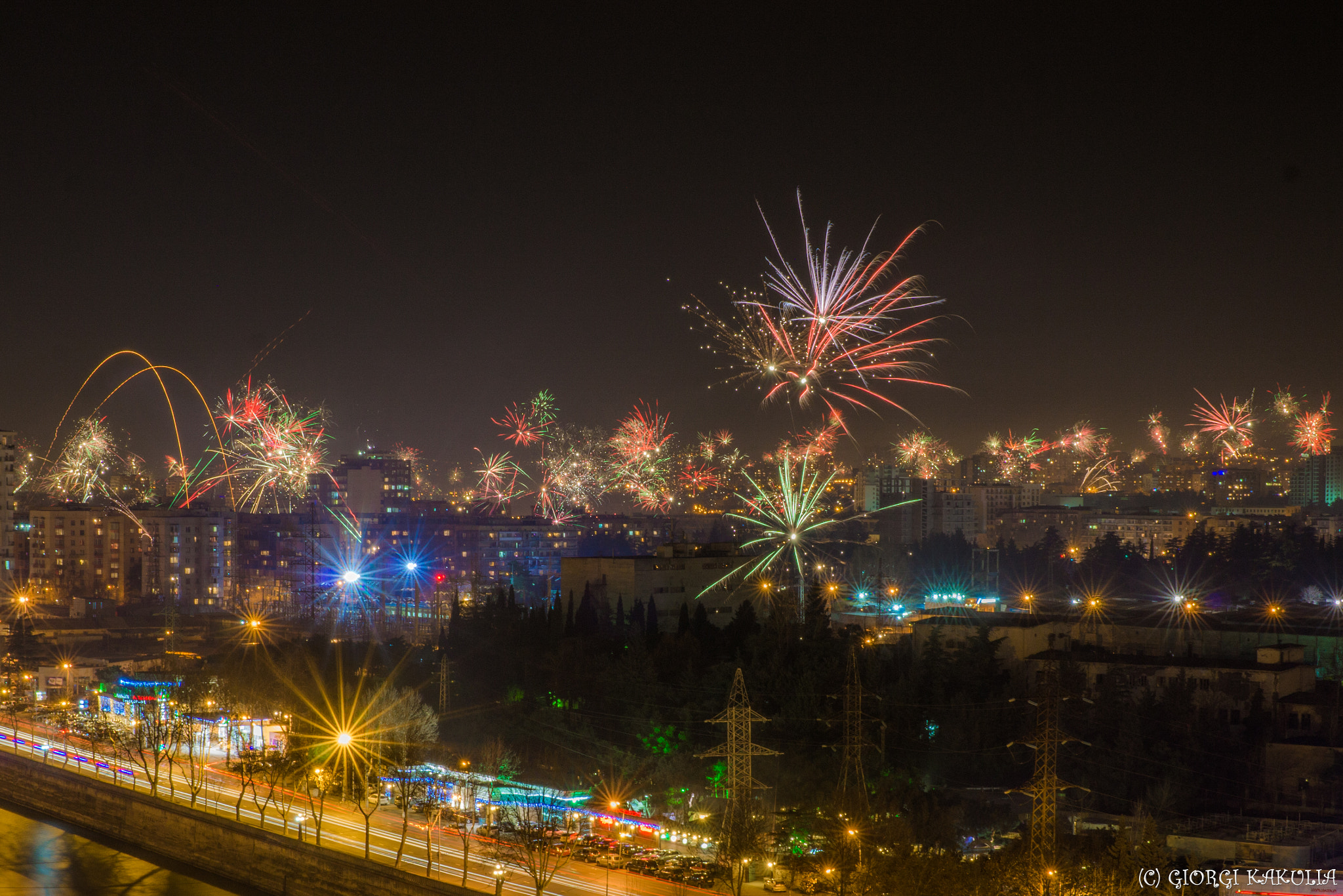 E 32mm F1.8 sample photo. Firework photography