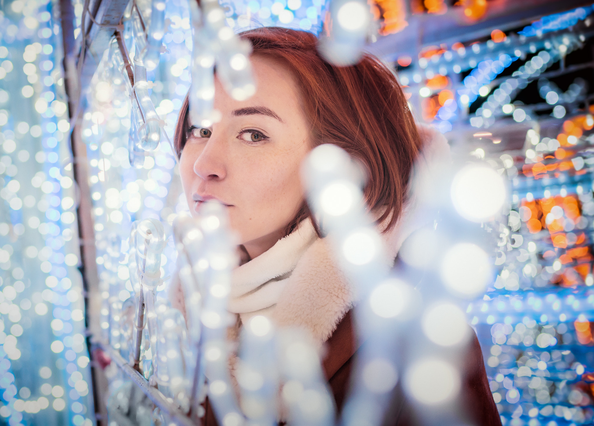 Sony a7 + Sigma 50mm F1.4 EX DG HSM sample photo. Holiday lights photography