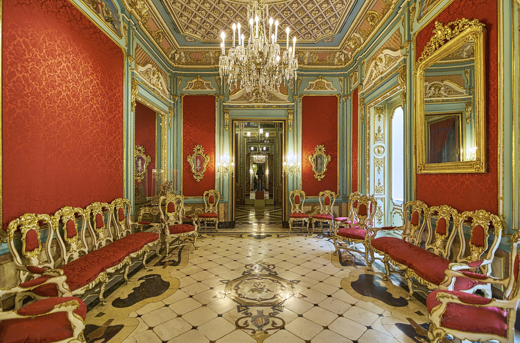 Fujifilm X-T1 + Tokina AT-X Pro 11-16mm F2.8 DX II sample photo. Salón rojo del palacio del marqués de dos aguas - valencia photography