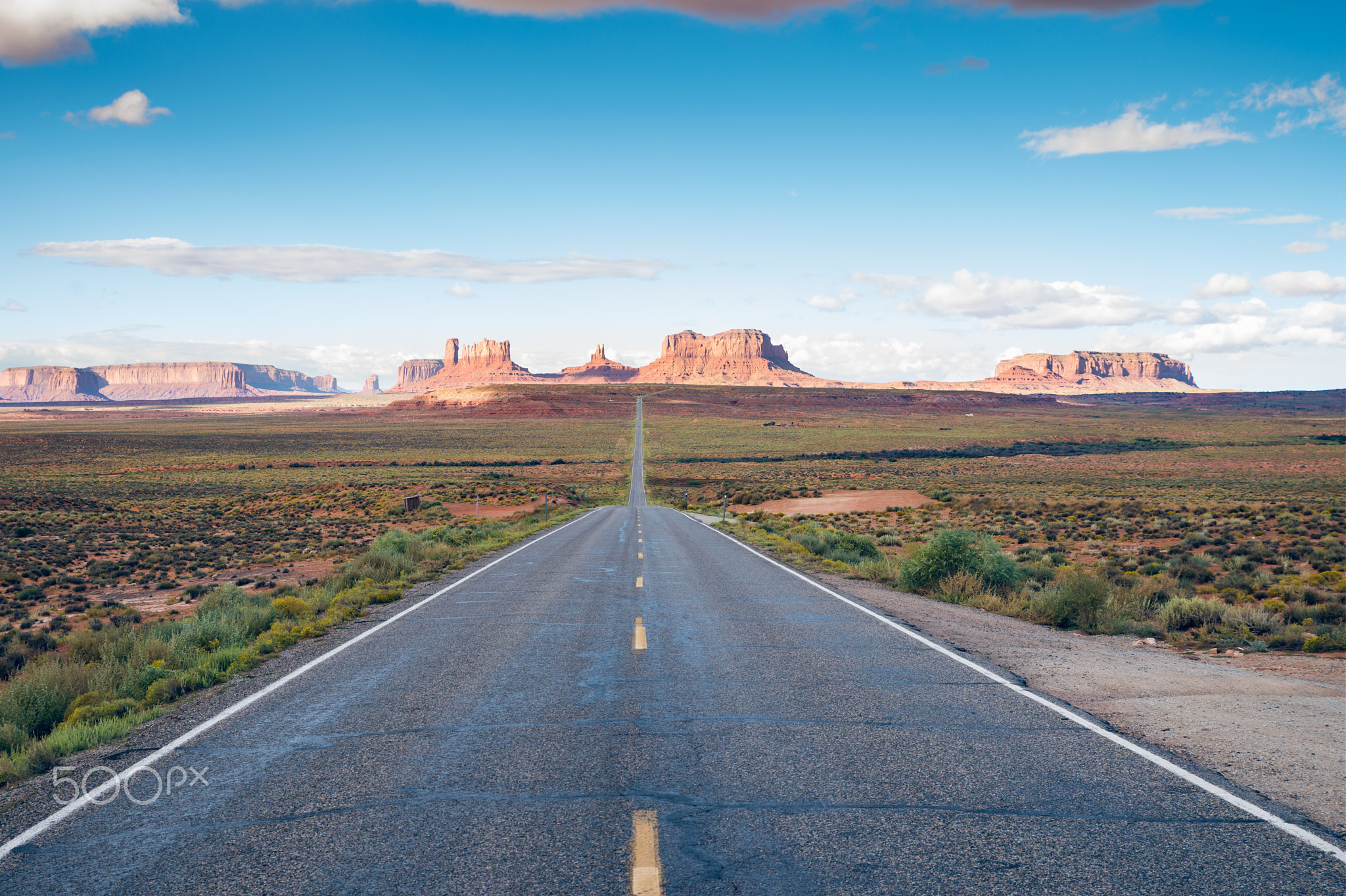 Classic view of Monument Valley, Arizona